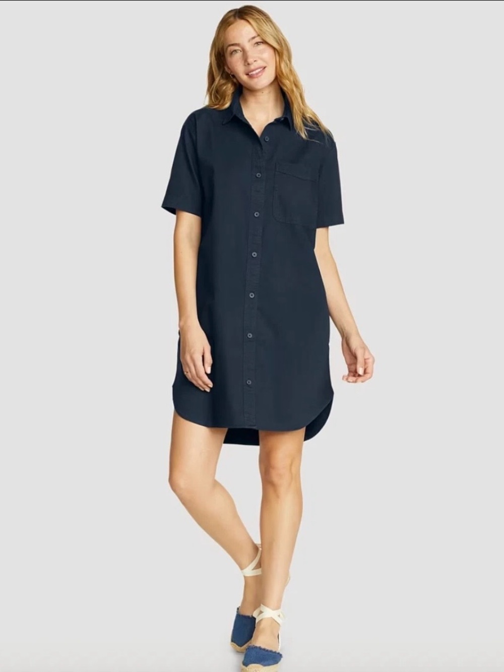 Eddie Bauer Everyday Cotton Shirt Dress